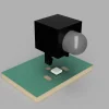מוליך אור ללד SMD לקצה המעגל - 90 מעלות