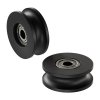גלגל U-Wheel לפרופיל Rail-Channel לציר 6 מ"מ - חבילה של 2