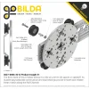 גלגל U-Wheel לפרופיל Rail-Channel לציר 6 מ"מ - חבילה של 2