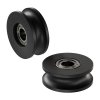 גלגל U-Wheel לפרופיל Rail-Channel לציר 8 מ"מ - חבילה של 2