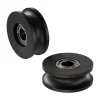 גלגל U-Wheel לפרופיל Rail-Channel לציר 8 מ"מ - חבילה של 2