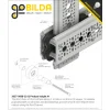 גלגל U-Wheel לפרופיל Rail-Channel לציר 8 מ"מ - חבילה של 2