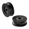 גלגל U-Wheel לפרופיל Rail-Channel לציר 8 מ"מ REX - חבילה של 2