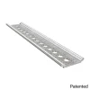 פרופיל אלומיניום Rail-Channel סדרה 1122 - אורך 360 מ"מ, 14 חורים