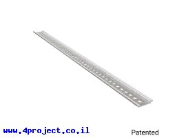 תמונה של מוצר פרופיל אלומיניום Rail-Channel סדרה 1122 - אורך 1008 מ"מ, 41 חורים