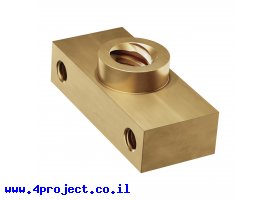 תמונה של מוצר אום לבורג הנעה 8mm, תנועה של 8 מ"מ לסיבוב - רכיב החלקה לפרופיל מיסבי V-Slot (goBILDA)