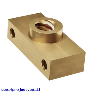 אום לבורג הנעה 8mm, תנועה של 8 מ"מ לסיבוב - רכיב החלקה לפרופיל מיסבי V-Slot (goBILDA)