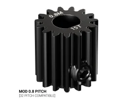תמונה של מוצר גלגל שיניים MOD0.8 לציר 6 מ"מ בצורת D, פלדה - 15 שיניים