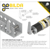 זרוע בודד לציר 8 מ"מ REX, אלומיניום, 48 מ"מ