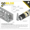 זרוע בודד לציר 8 מ"מ REX, אלומיניום, 48 מ"מ