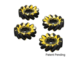 תמונה של מוצר גלגל Mecanum GripForce™ בקוטר 104 מ"מ - ערכה של 4