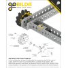 גלגל Mecanum GripForce™ בקוטר 104 מ"מ - ערכה של 4