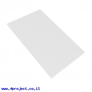 לוח גמיש מחורר תבנית goBILDA, מידות 216x352 מ"מ, 27x44 חורים, פלסטיק