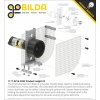 לוח גמיש מחורר תבנית goBILDA, מידות 216x352 מ"מ, 27x44 חורים, פלסטיק
