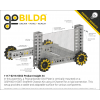 לוח גמיש מחורר תבנית goBILDA, מידות 216x352 מ"מ, 27x44 חורים, פלסטיק