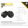 גלגל שיניים מתהדק Miter MOD1 לציר בצורת D של 6 מ"מ, 45 מעלות, פלדה - 24 שיניים