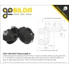 גלגל שיניים מתהדק Miter MOD1 לציר בצורת D של 6 מ"מ, 45 מעלות, פלדה - 24 שיניים