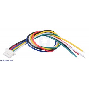 מחבר JST-SH 6-pin עם חוטים - 12 ס"מ
