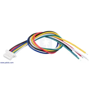 מחבר JST-SH 6-pin עם חוטים - 12 ס"מ