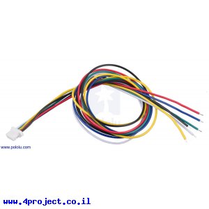 מחבר JST-SH 6-pin עם חוטים - 30 ס"מ