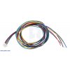מחבר JST-SH 6-pin עם חוטים - 75 ס"מ