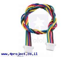 תמונה של מוצר כבל עם JST-SH 5pin נקבה משני הצדדים - 16 ס"מ
