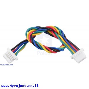 כבל עם JST-SH 5pin נקבה משני הצדדים - 10 ס"מ