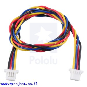 כבל עם JST-SH 4pin נקבה משני הצדדים - 25 ס"מ