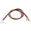 מחבר JST-SH 4-pin עם חוטים - 30 ס"מ