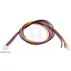 מחבר JST-SH 4-pin עם חוטים - 30 ס"מ
