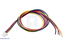 תמונה של מוצר מחבר JST-SH 4-pin עם חוטים - 30 ס"מ