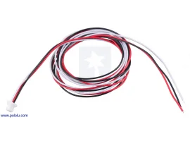 תמונה של מוצר מחבר JST-SH 3-pin עם חוטים - 75 ס"מ