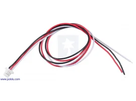 תמונה של מוצר מחבר JST-SH 3-pin עם חוטים - 30 ס"מ