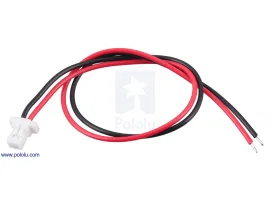 תמונה של מוצר מחבר JST-SH 2-pin עם חוטים - 12 ס"מ