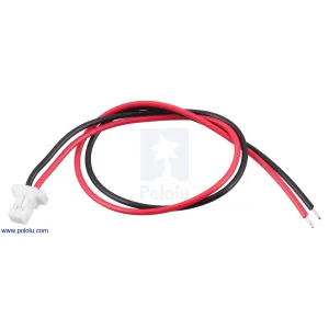 מחבר JST-SH 2-pin עם חוטים - 12 ס"מ