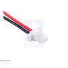 מחבר JST-SH 2-pin עם חוטים - 12 ס"מ