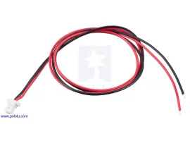 תמונה של מוצר מחבר JST-SH 2-pin עם חוטים - 30 ס"מ