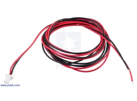 תמונה של מוצר מחבר JST-SH 2-pin עם חוטים - 75 ס"מ