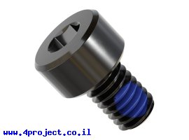 תמונה של מוצר בורג אלן M4x6mm איכותי, עם נעילת ניילון - חבילה של 25
