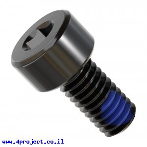 בורג אלן M4x8mm איכותי, עם נעילת ניילון - חבילה של 25