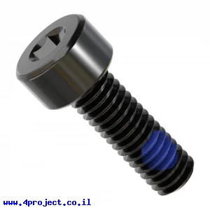 בורג אלן M4x12mm איכותי, עם נעילת ניילון - חבילה של 25