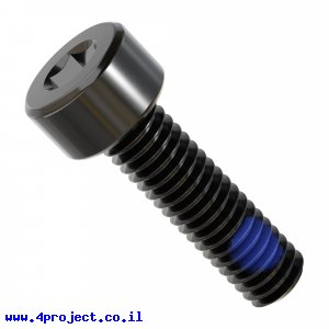 בורג אלן M4x14mm איכותי, עם נעילת ניילון - חבילה של 25