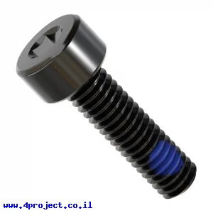 בורג אלן M4x14mm איכותי, עם נעילת ניילון - חבילה של 25