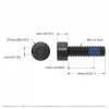 בורג אלן M4x14mm איכותי, עם נעילת ניילון - חבילה של 25