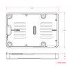 מארז בסיס סיליקון ל-Raspberry PI 5