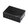 מארז לכרטיסי Raspberry PI 5 - אלומיניום סגור עם חריצים