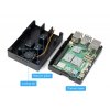 מארז לכרטיסי Raspberry PI 5 - אלומיניום סגור עם חריצים