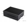 מארז לכרטיסי Raspberry PI 5 - אלומיניום סגור עם חריצים