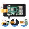 מסך מגע קיבולי LCD 5" 720x1280, ממשק DSI, מסגרת אלומיניום