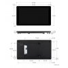 מסך מגע קיבולי LCD 5" 720x1280, ממשק DSI, מסגרת אלומיניום